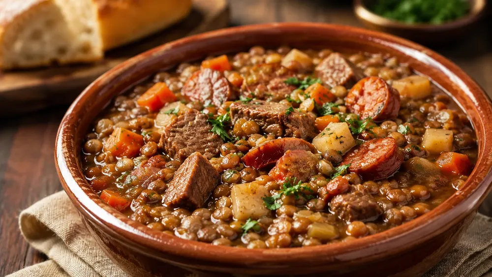 Receta guiso de lentejas